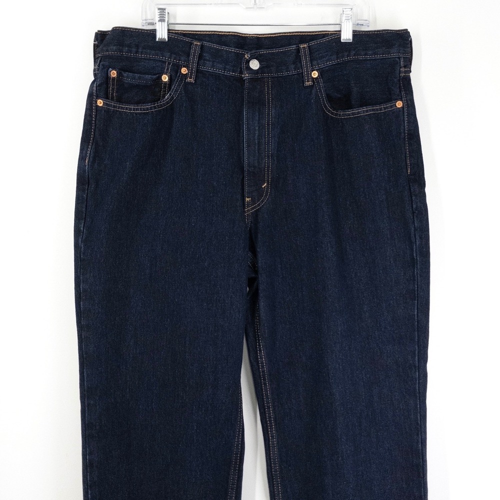 Levis 550 Relaxed Fit Jeans Men's 38x30 Dark Wash Straight Leg Denim Pants - Picture 1 of 12